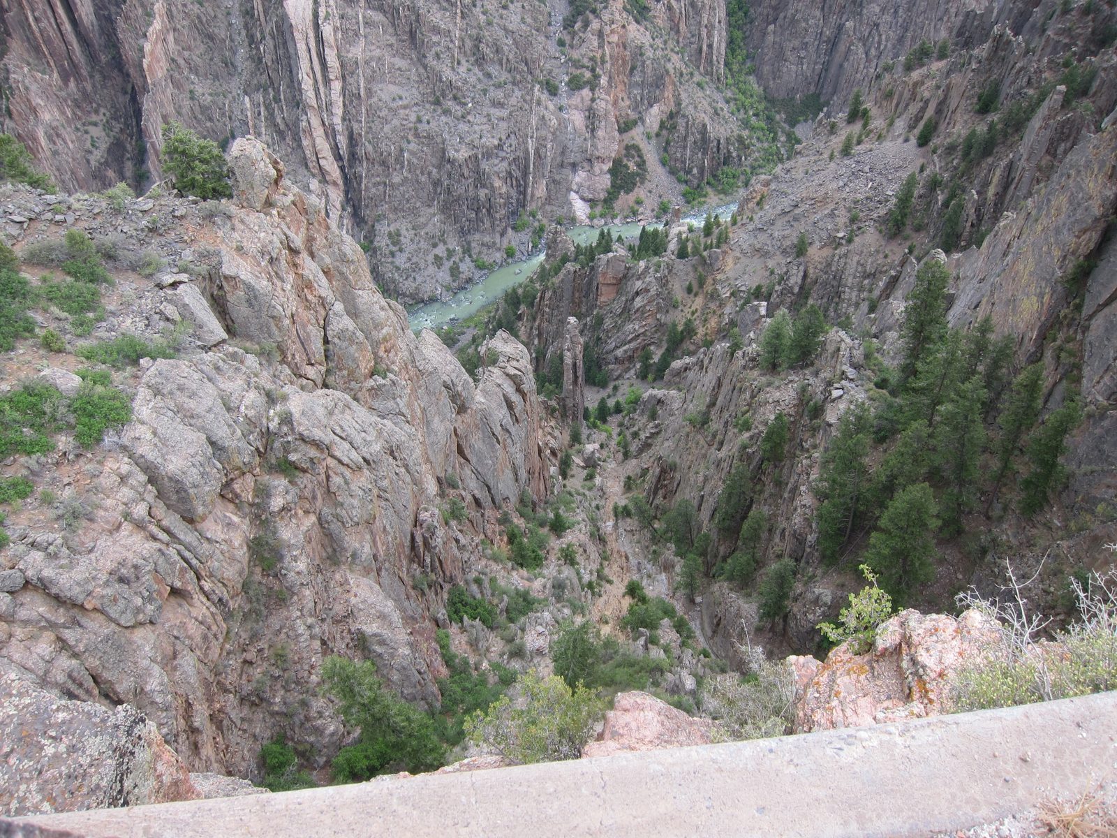 With the Gunnison running "green" like the Colorado in the Grand Canyon